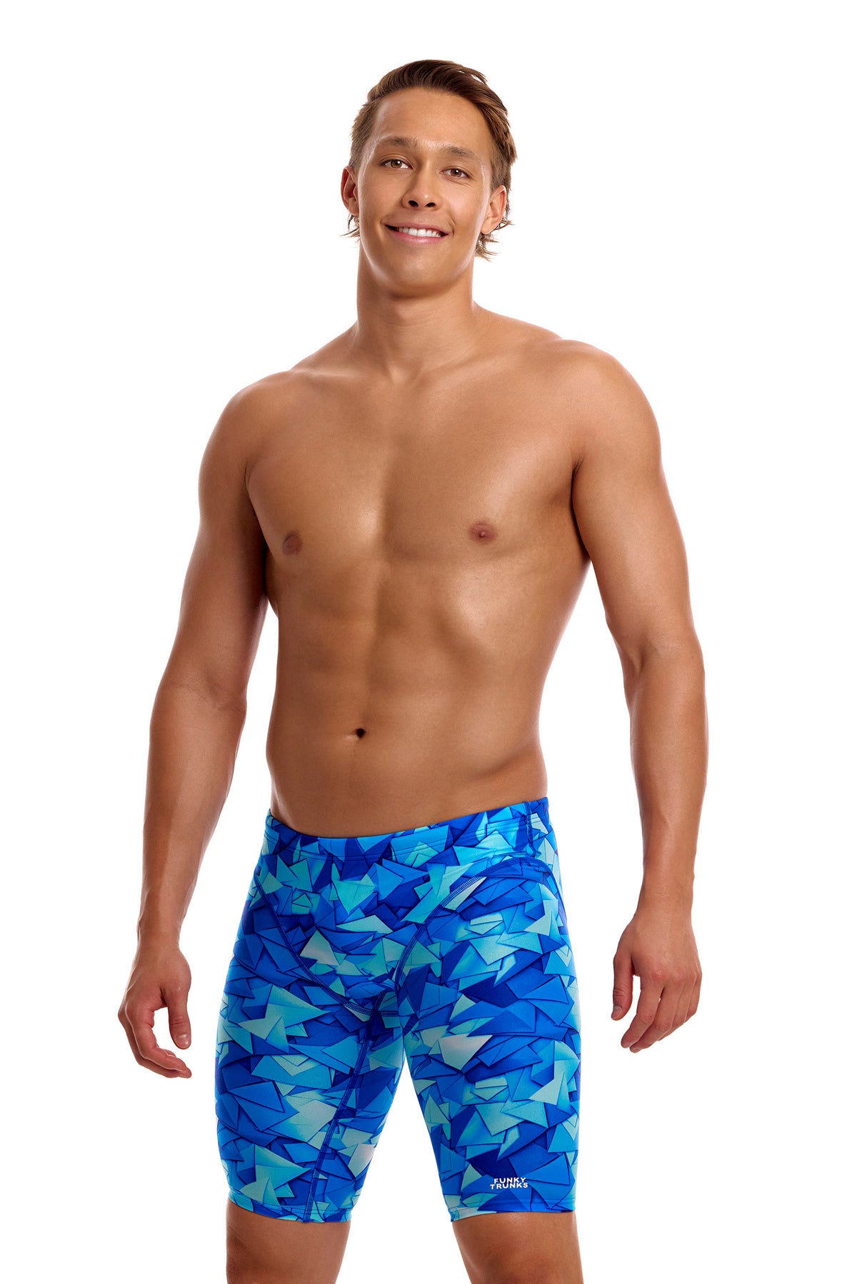 NEW! Funky Trunks Mens Fast Training Jammers Try Blue