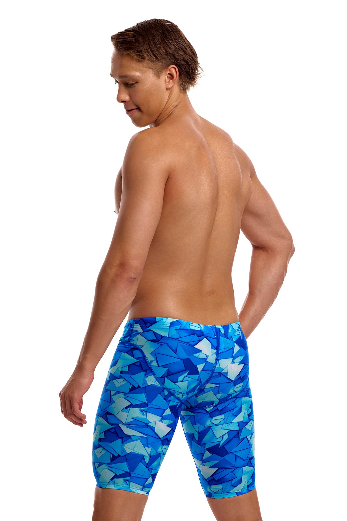 NEW! Funky Trunks Mens Fast Training Jammers Try Blue