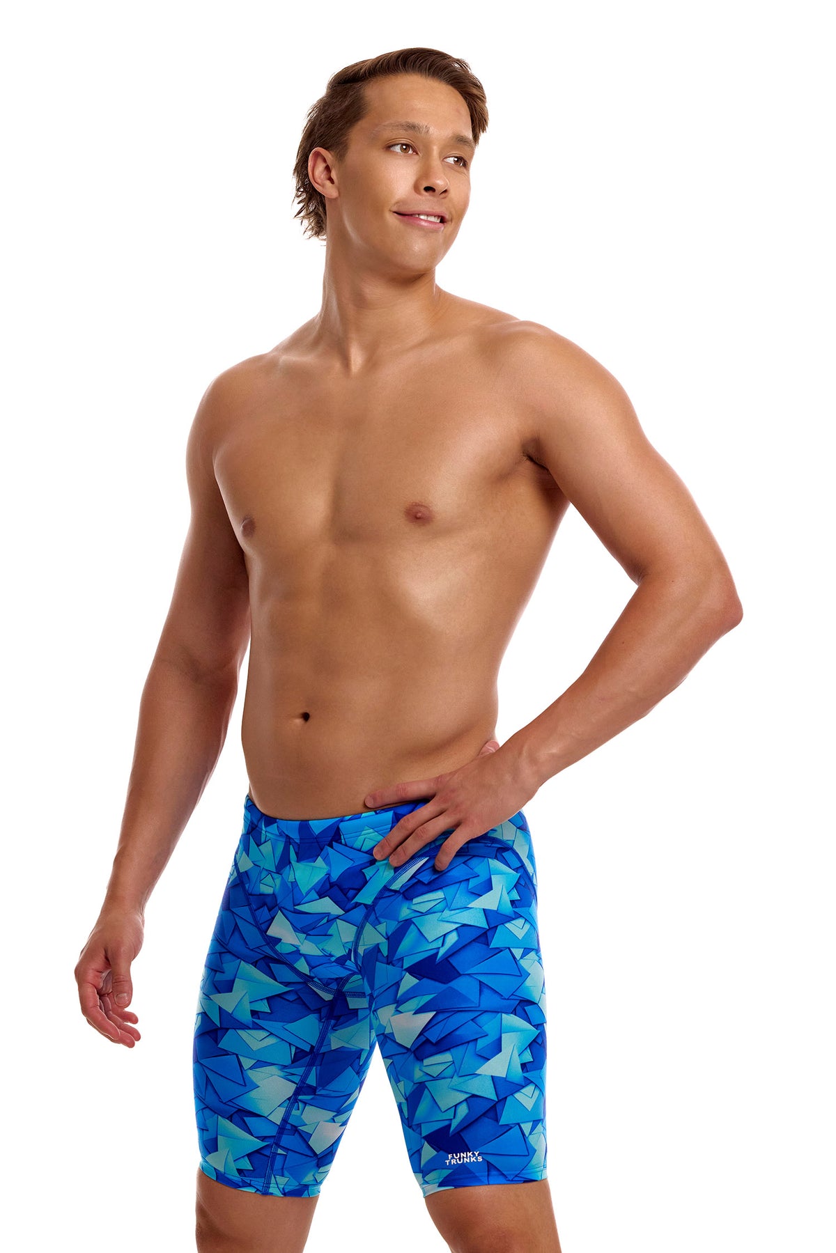 NEW! Funky Trunks Mens Fast Training Jammers Try Blue