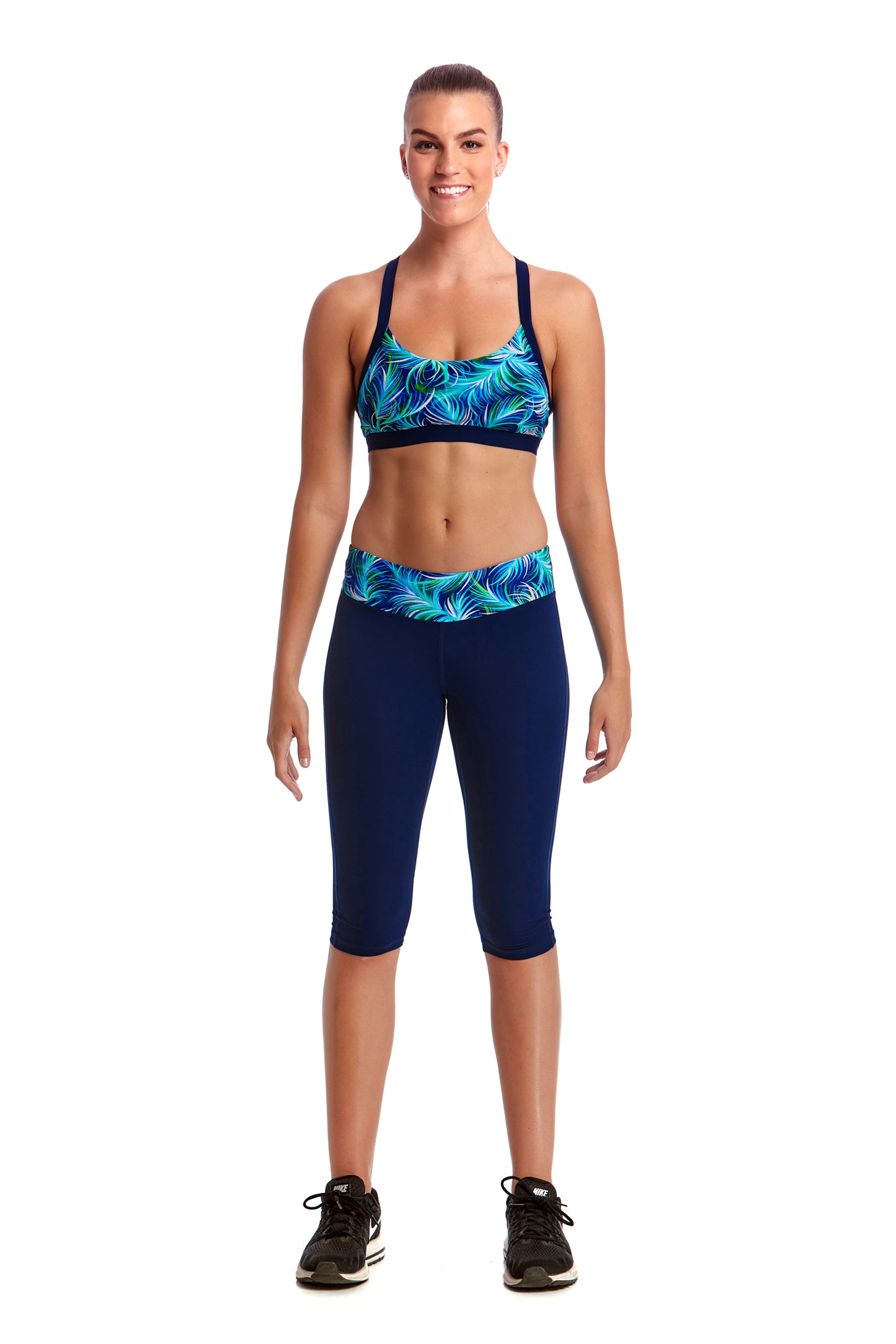 Funkita Fit Ladies Bondage Crop Top Palm Beach