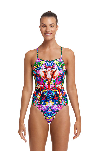 FLASHBACK PRINT! Funkita Ladies Single Strap One Piece Jungle Boogie