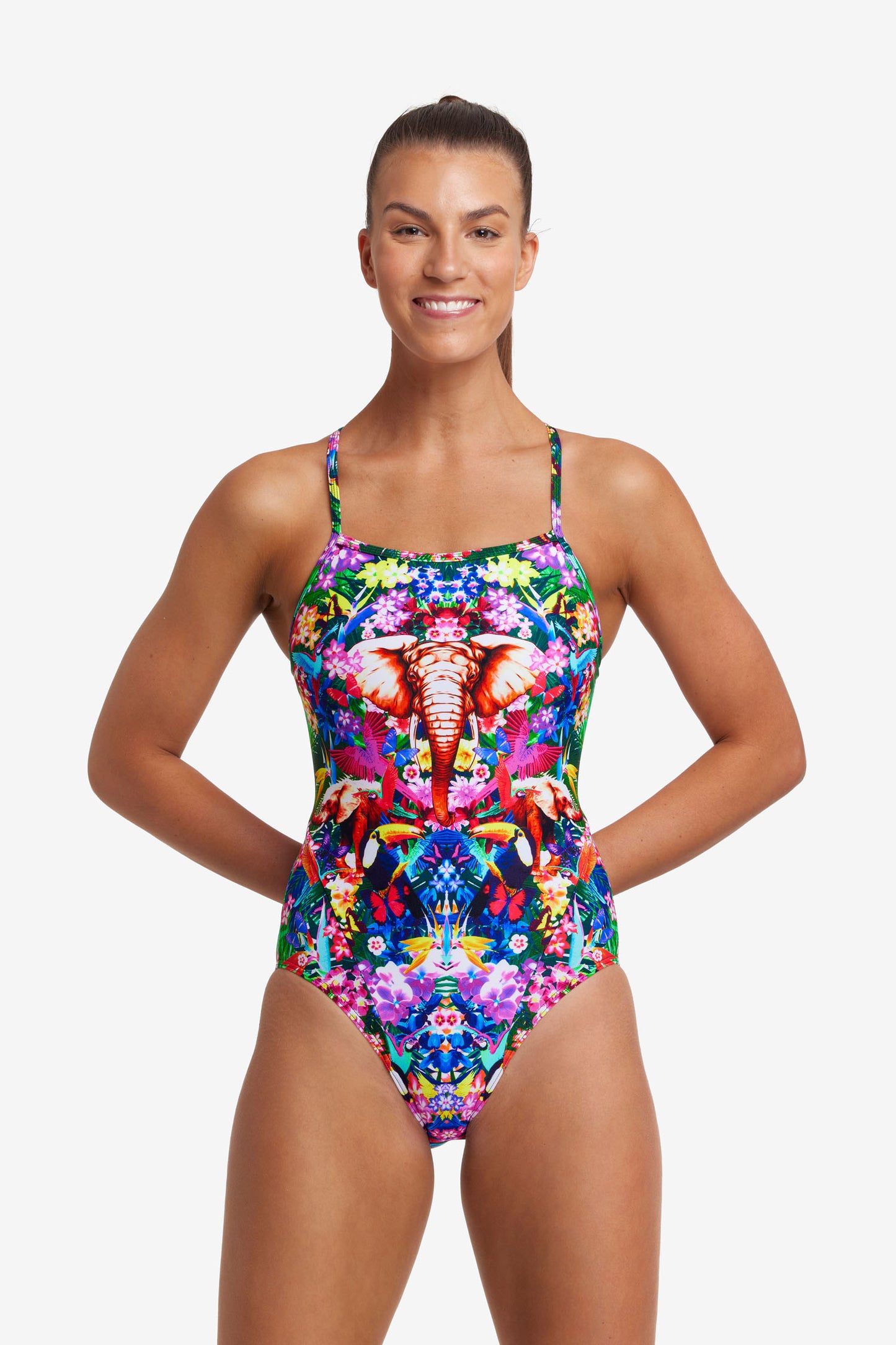 FLASHBACK PRINT! Funkita Ladies Single Strap One Piece Jungle Boogie