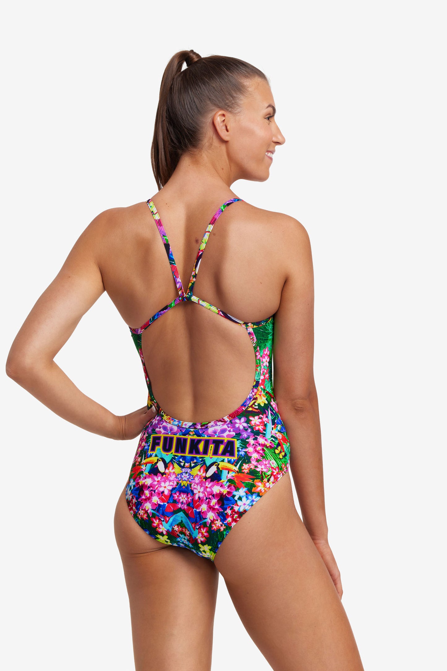 FLASHBACK PRINT! Funkita Ladies Single Strap One Piece Jungle Boogie