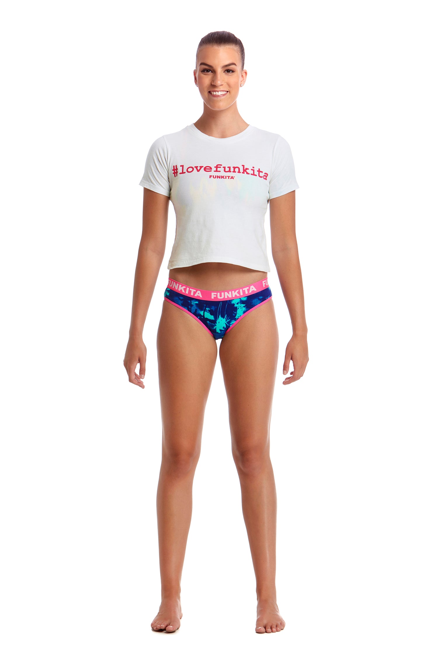 Funkita Ladies Underwear Brief Hawaiian Skies-GB Swimwear