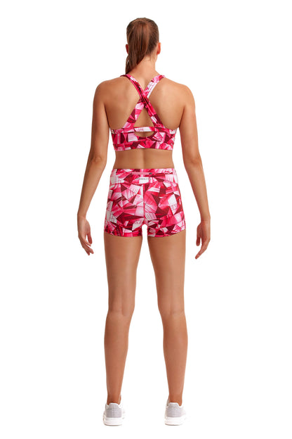 Funkita Fit Ladies Mimi Mini Short Pink Pane